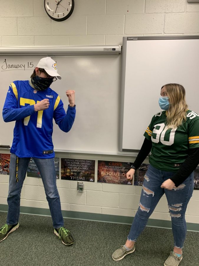 On Jan. 15 Berlin High School had a Packers themed day to show support for the playoff game between the Packers and Rams on Jan. 16. 