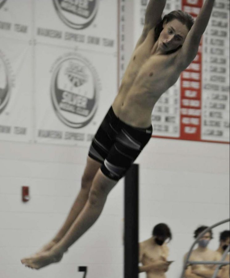 Senior Brody Roost has set high expectations for future Berlin divers. He was the first diver to graduate from the program and to qualify for state. 