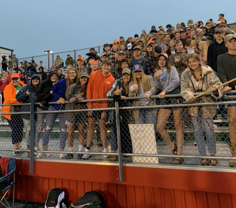 Last Friday the student section was packed for the first conference game against Ripon. The theme was ‘hick night.