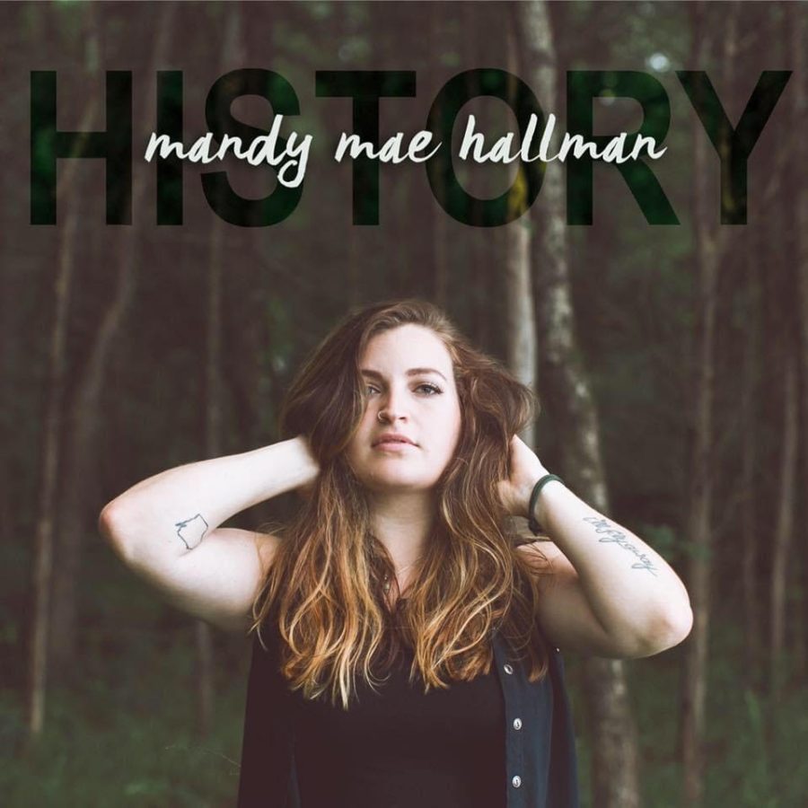Mandy Mae Hallmans album cover for History. 
 Available on Itunes 