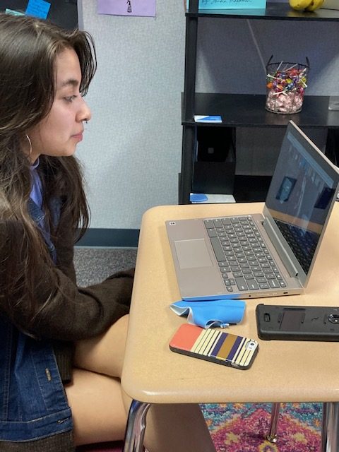 Senior Jalliana Ledesma was on a call with the governor Tony Evers as part of the program.