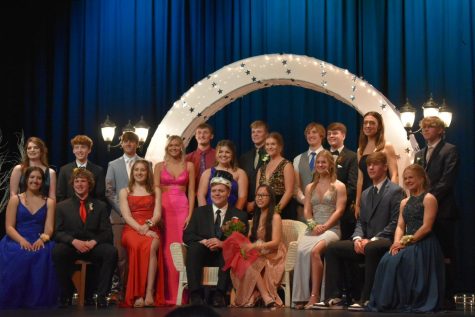 On Saturday the school hosted the second senior prom. It was DJed by science teacher Patrick Arndt (PDIDDY) and english teacher Amy Wenig (M.C. A M Y). During the grand march senior Kaden Fritz and Luyen Pham were crowned king and queen. 