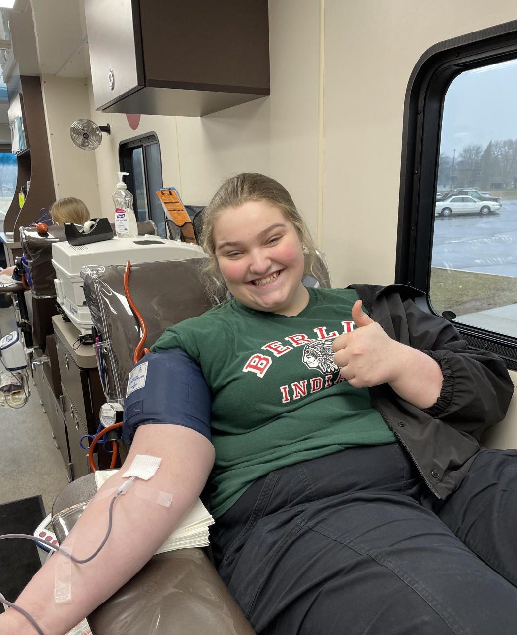 Senior Alexa Fleegal organized a blood drive on Monday, April 4. This was Fleegals seventh time donating. 