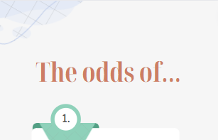 The odds of...