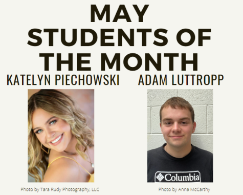 Piechowski, Luttropp named May Students of the Month