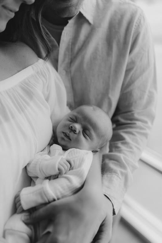 Baby Jace takes a nap as he rests in his parents arms. He was born on March 23, at 7 a.m. “Jeremy has also been a huge help and very hands on which has made the transition easier for all of us. We are a great team!” Sara Mercer said. 