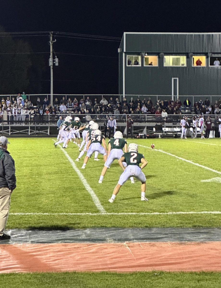 Berlin special teams kicks off to start the game against Winneconne on Oct. 20.  The team lost 20-35 ending their season. We jumped on them early and had all the momentum and then we kind of lost in the second quarter and could never get it back, Head Coach Joe Stellmacher said. 