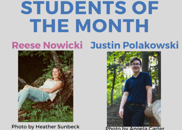 Nowicki, Polakowski chosen as December Students of the Month
