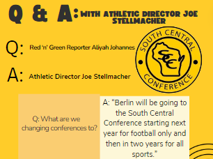The Red n Green sat down with Athletic Director Joe Stellmacher about change in school conferences.