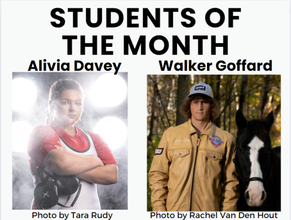 Davey, Goffard chosen as May Students of the Month