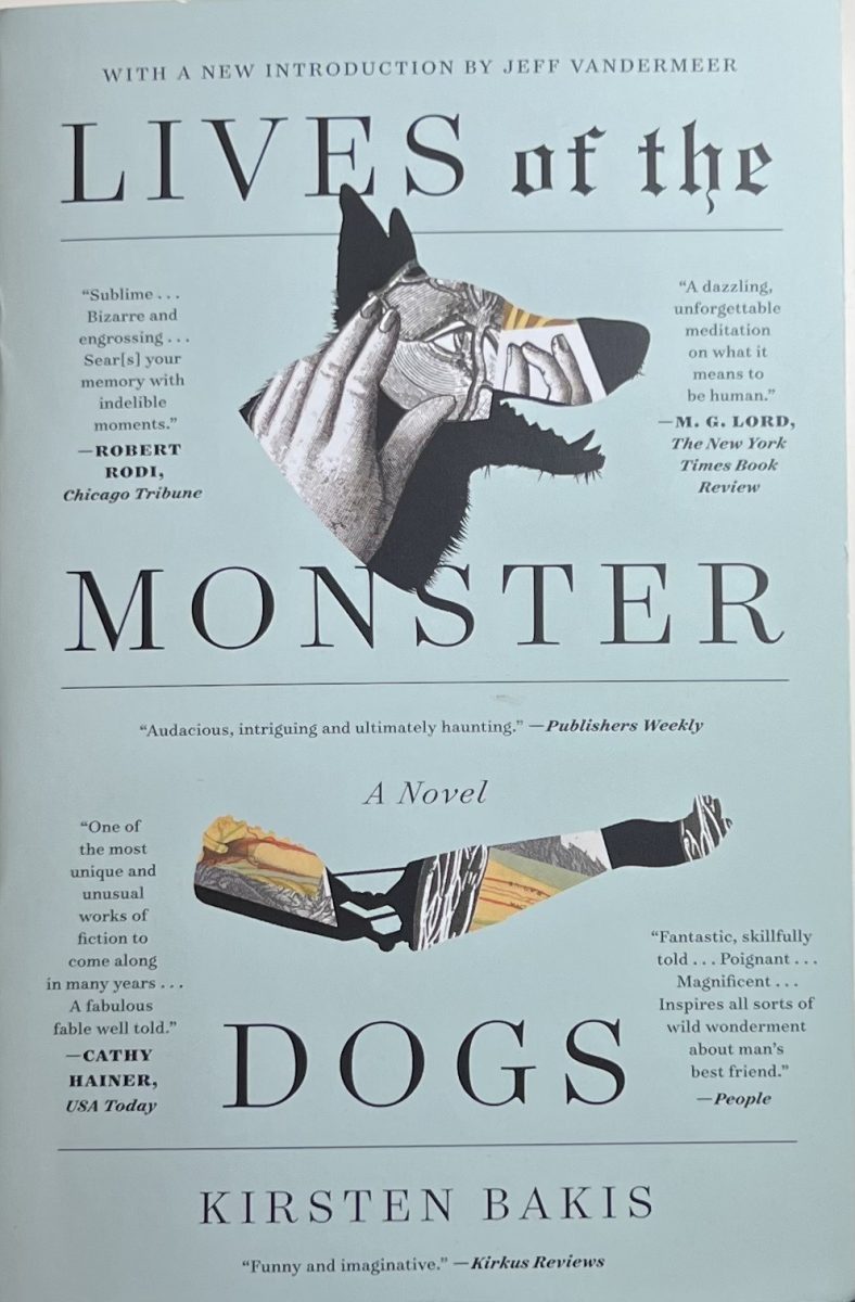 “Lives of the Monster Dogs” by Kirsten Bakis is an intriguing book about genetically modified dogs that can walk on two legs and speak with the help of a voice box. 
