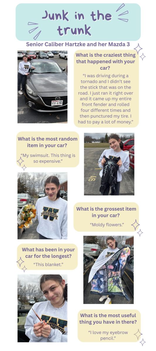 The Red 'n' Green featured senior Caliber Hartzke and her Mazda3.