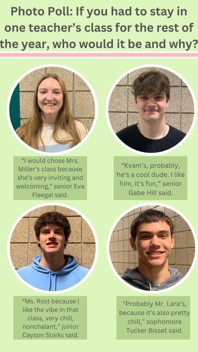 The Red 'n' Green asked four students what class they would like to stay in for the rest of the year.