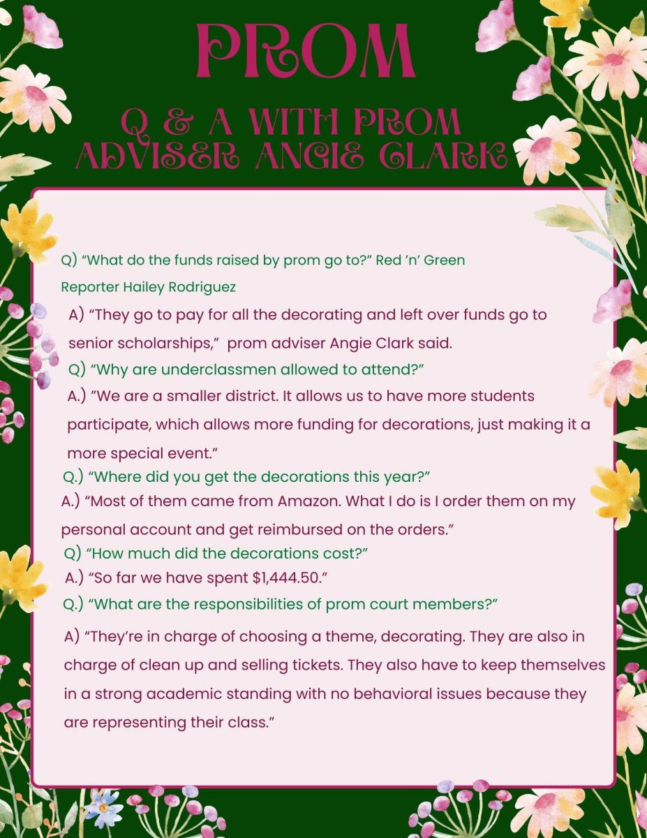 The Red 'n' Green interviewed prom adviser Angie Clark about Prom 2025. 