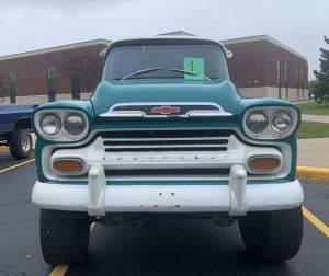 Senior Gabriella Franke’s 1958 Apache. Franke has owned the car for about two years. “I've never changed anything with it,” Franke said.

