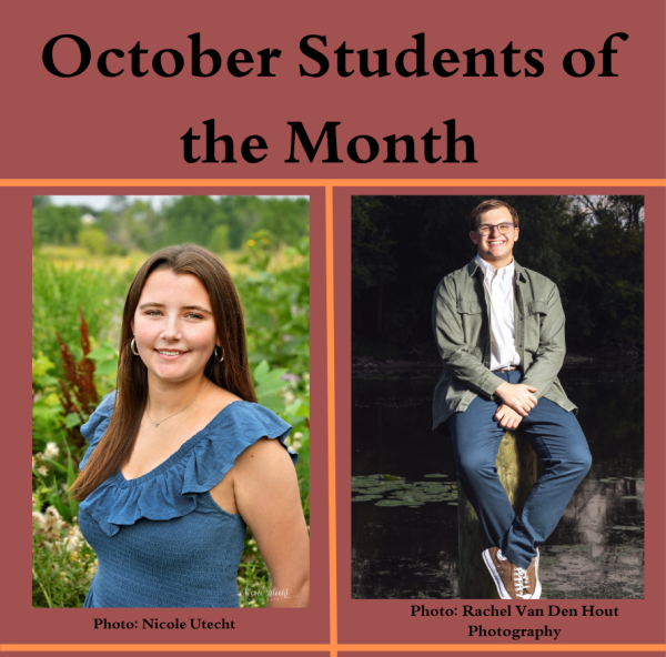 Scharff and Gerber chosen as October Students of the Month