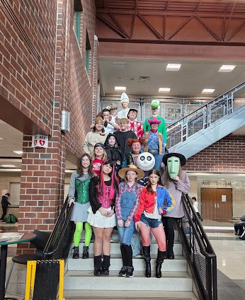 Students participate in the annual Halloween Costume Contest, held by Student Council in the commons during lunch on Friday, October 31, 2025. 
