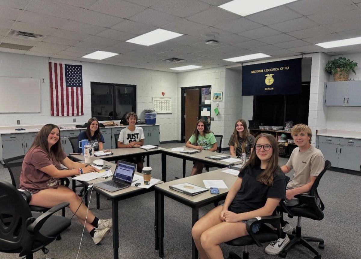 FFA officers meet regularly to prepare and plan out events. Their upcoming event is FFA week.