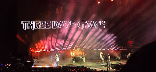 Three Days Grace motivates fans at Fiserv Forum on March 5 to jump and get excited for the concert.