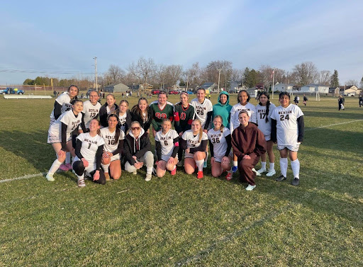 The Berlin Girls soccer team won in Omro 5-2.