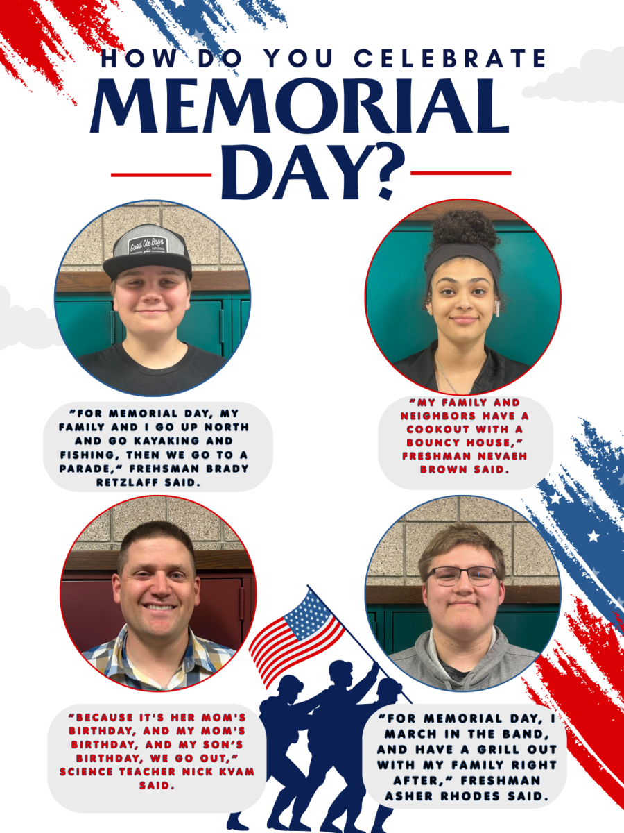 The Red 'n' Green asked a teacher and three students, how they celebrate Memorial Day.